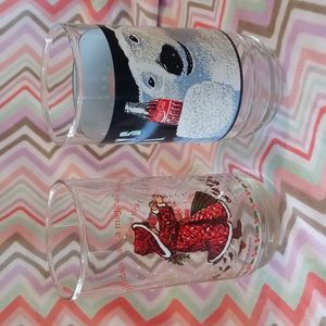 2 Coca-Cola Glass Cups
